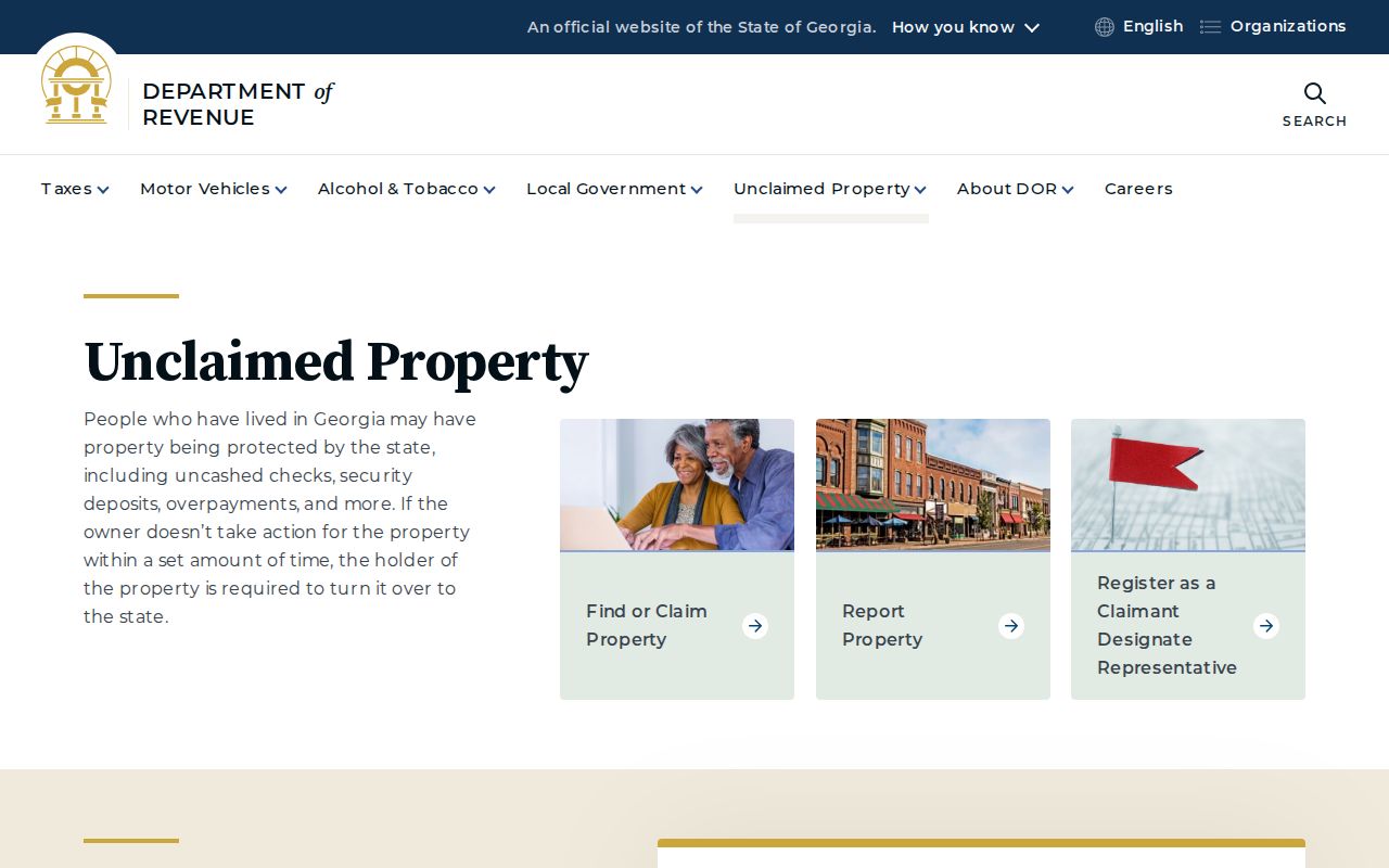 Athens resident lookup Georgia unclaimed property search